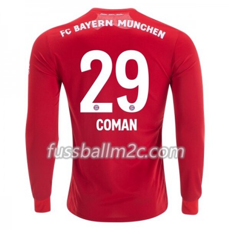 Fußballtrikots FC Bayern München Kingsley Coman 29 Heim Trikotsatz 2019-2020 Langarm